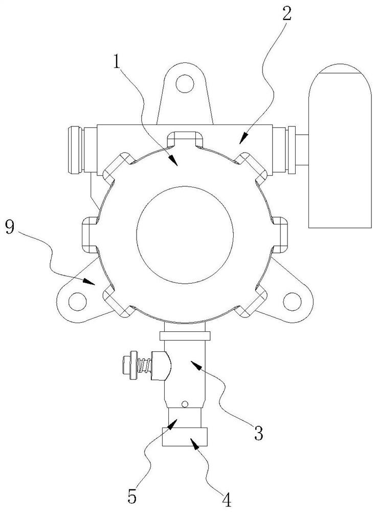 Anesthetic gas concentration monitoring device