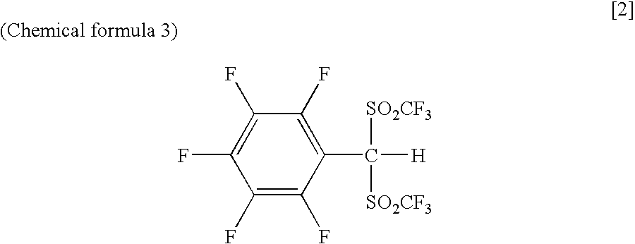 Arylbis(perfluoroalkylsulfonyl) methane and metallic salt thereof, and methods for producing the same