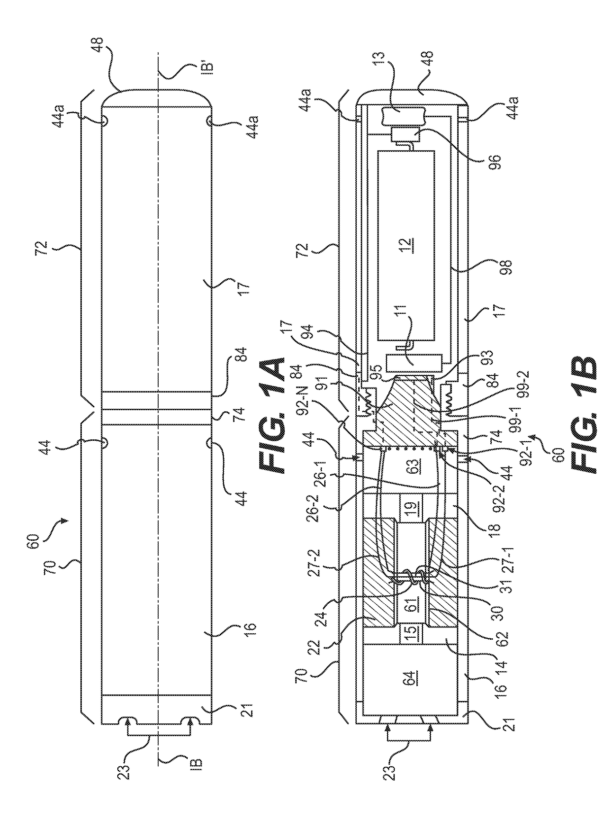 E-vaping device cartridge with internal conductive element