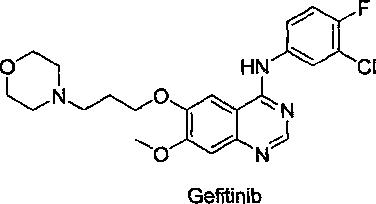 Preparing method for gefitinib
