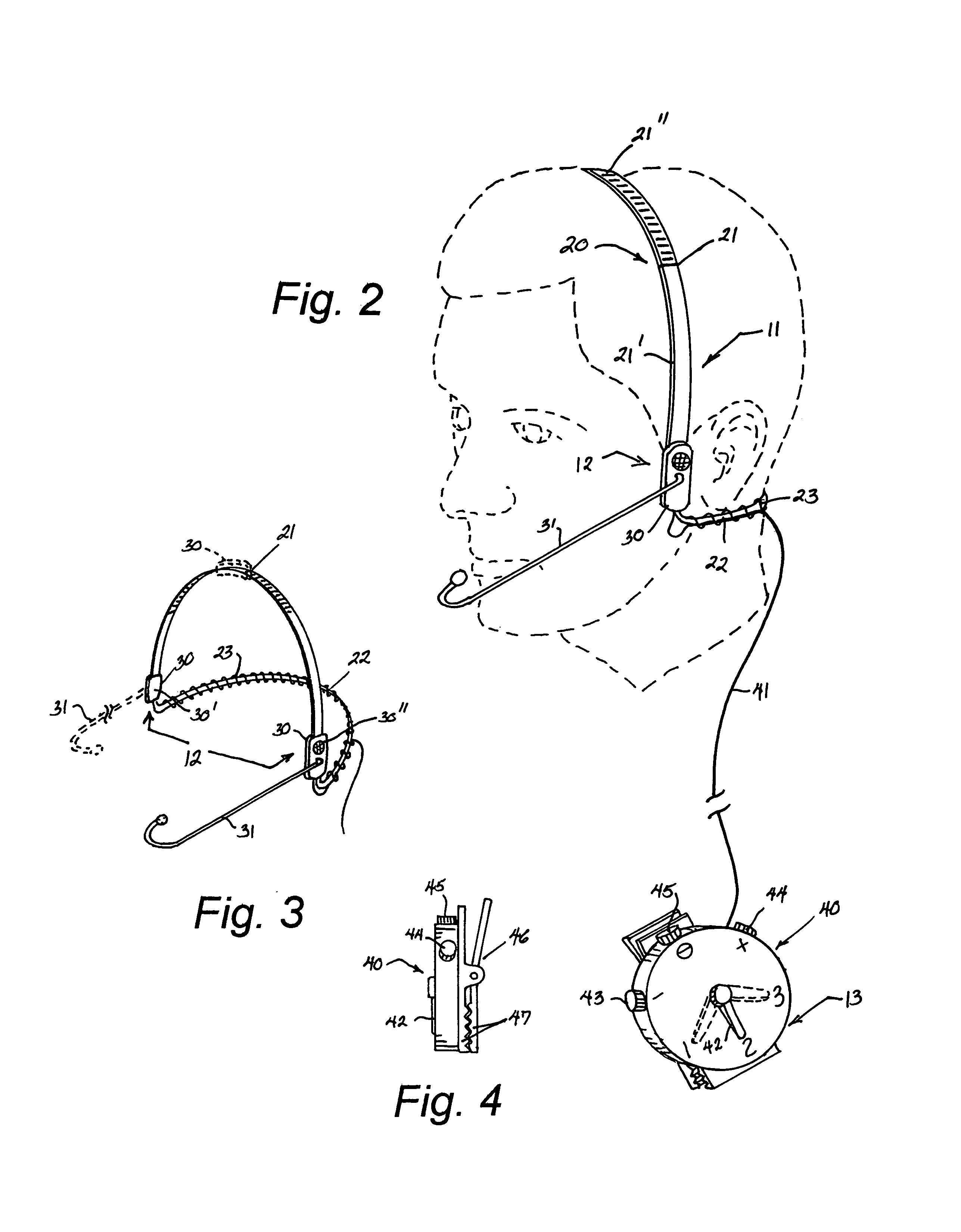 Bone conducting headset apparatus