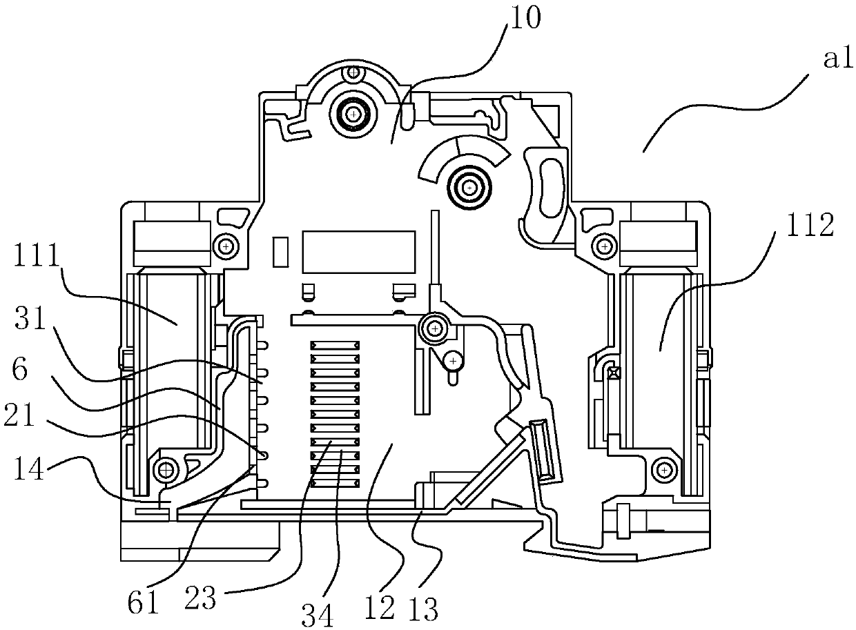 Circuit breaker shell and circuit breaker equipped with same