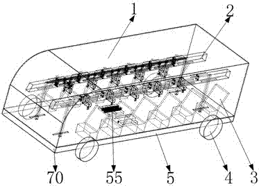Bus capable of automatically tightening to avoid inertia influence on passengers