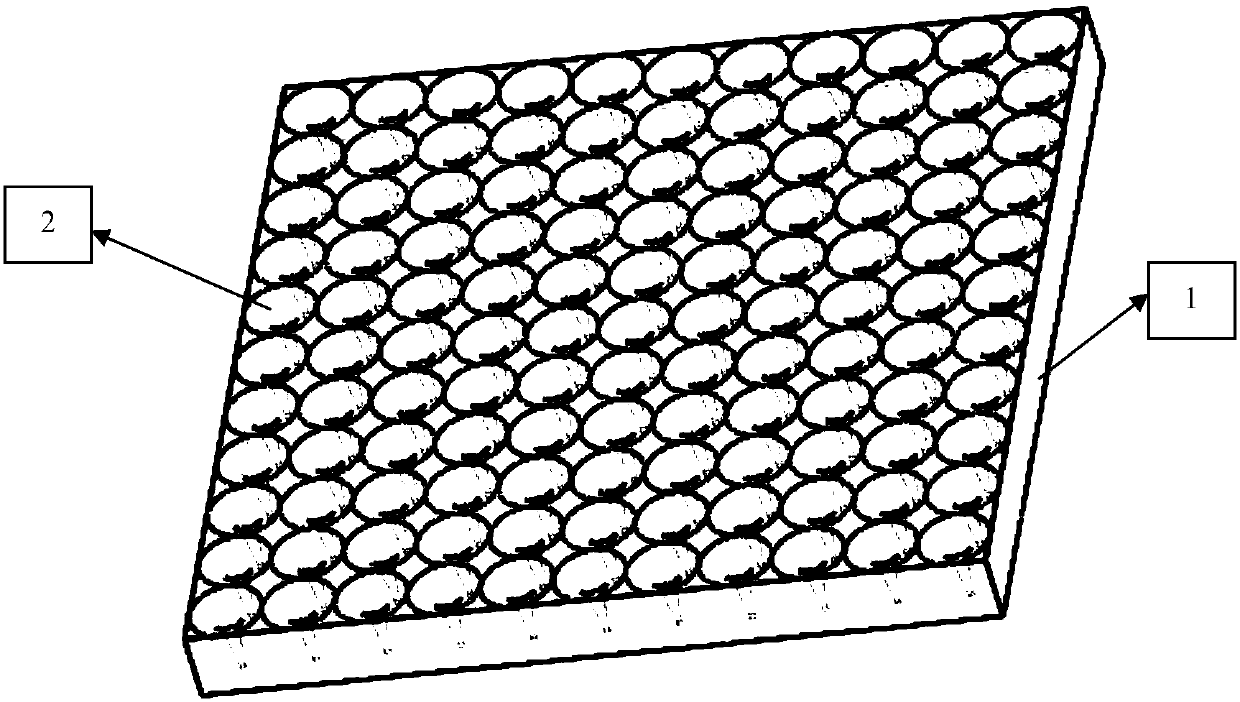 A kind of tapered microwell array and its preparation method