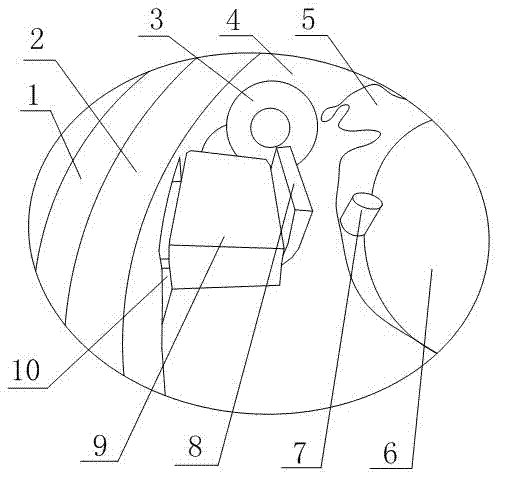 Fixing structure based on interior of centrifugal device