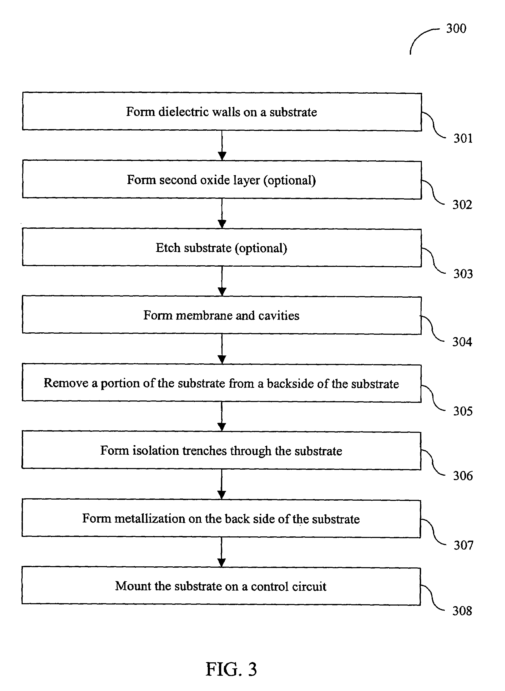 Capacitive micromachined ultrasonic transducer array with through-substrate electrical connection and method of fabricating same