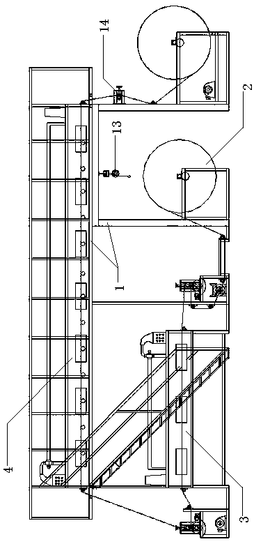 Kraft paper gluing machine