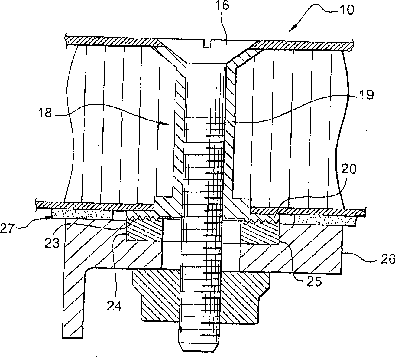 Device for fixing a lightweight panel on a support