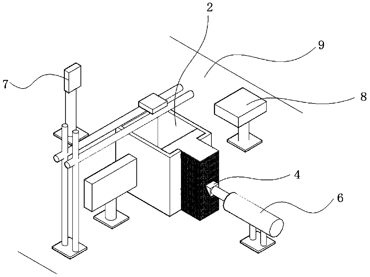 A transparent soil model test device and test method for simulating soil lateral movement