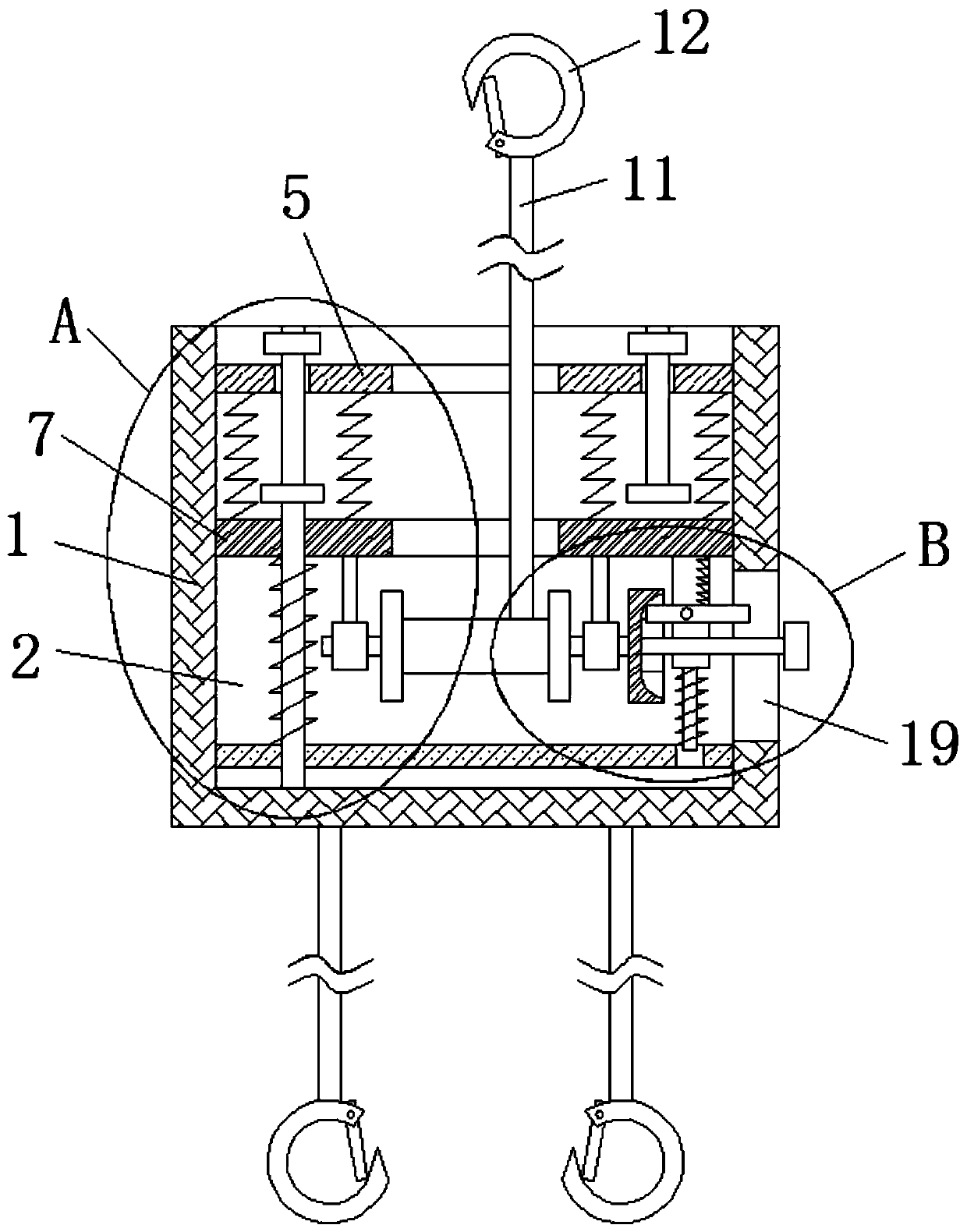 Fall-proof device for electric power test climbing and application method thereof