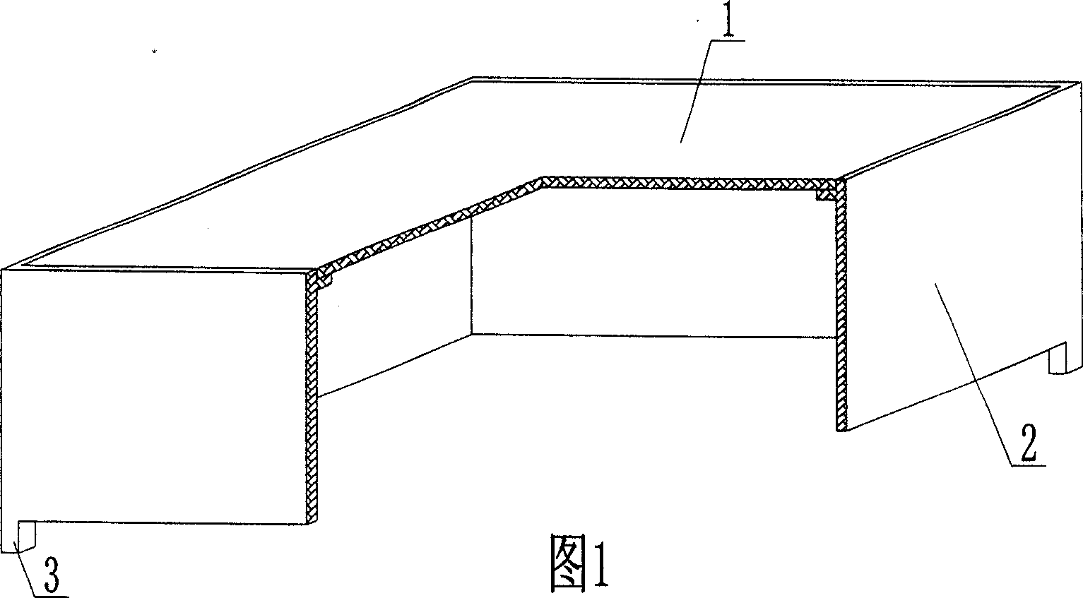 Opening box for concrete structure