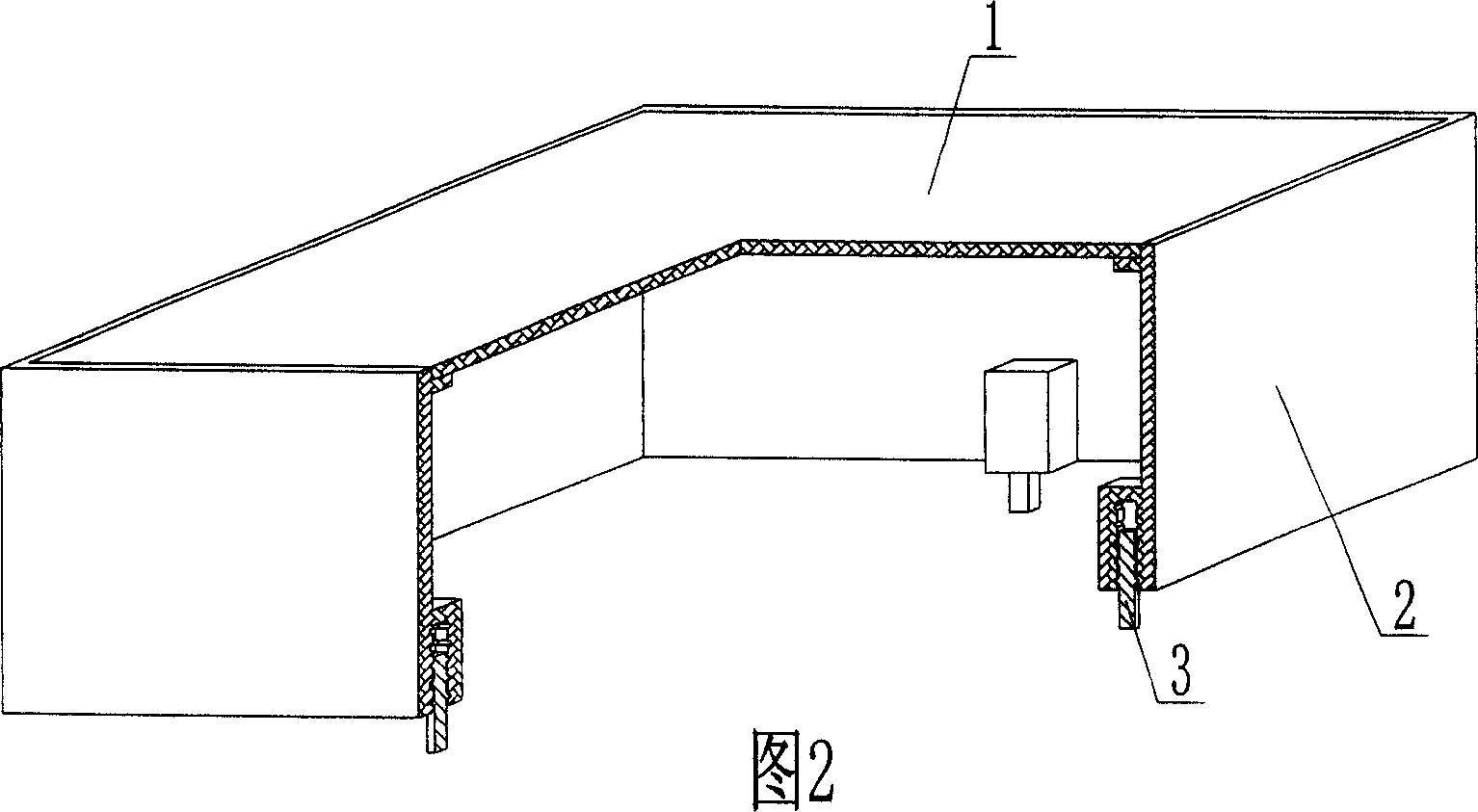 Opening box for concrete structure