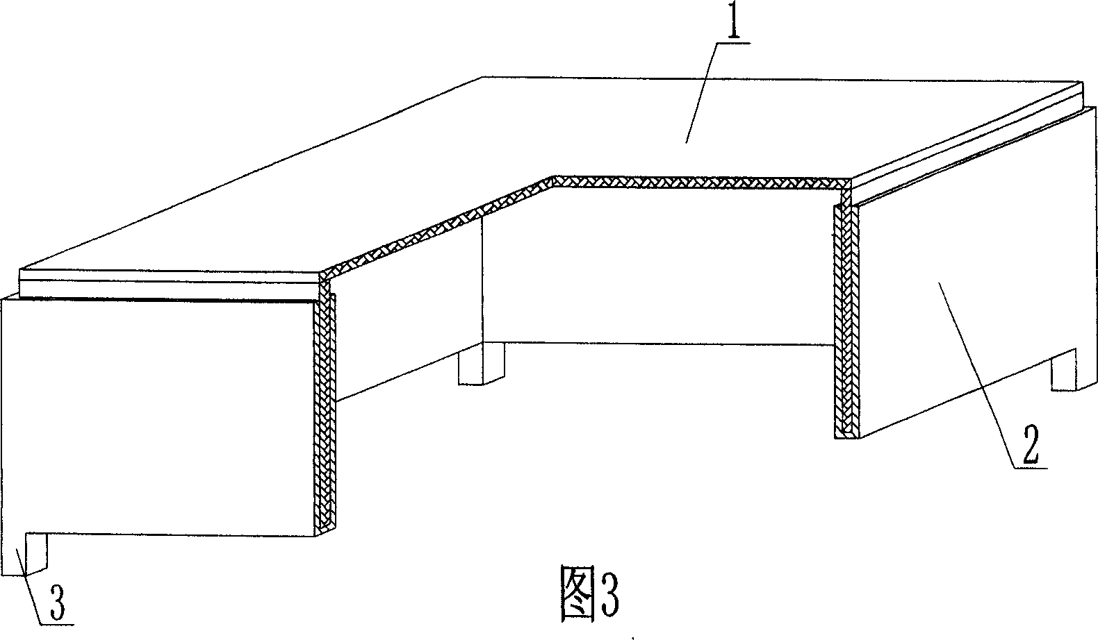 Opening box for concrete structure