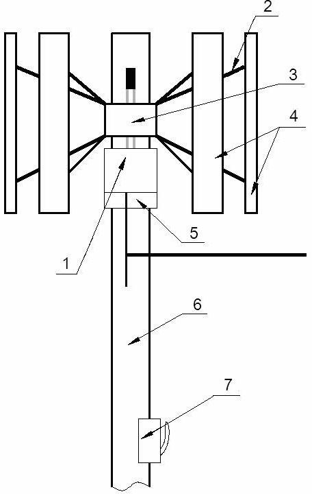 Vertical axis wind driven generator with balanced torque