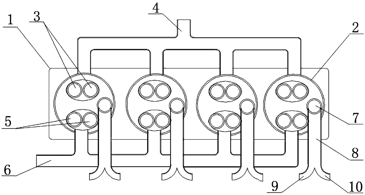 Oil-saving and emission-reducing system of engine