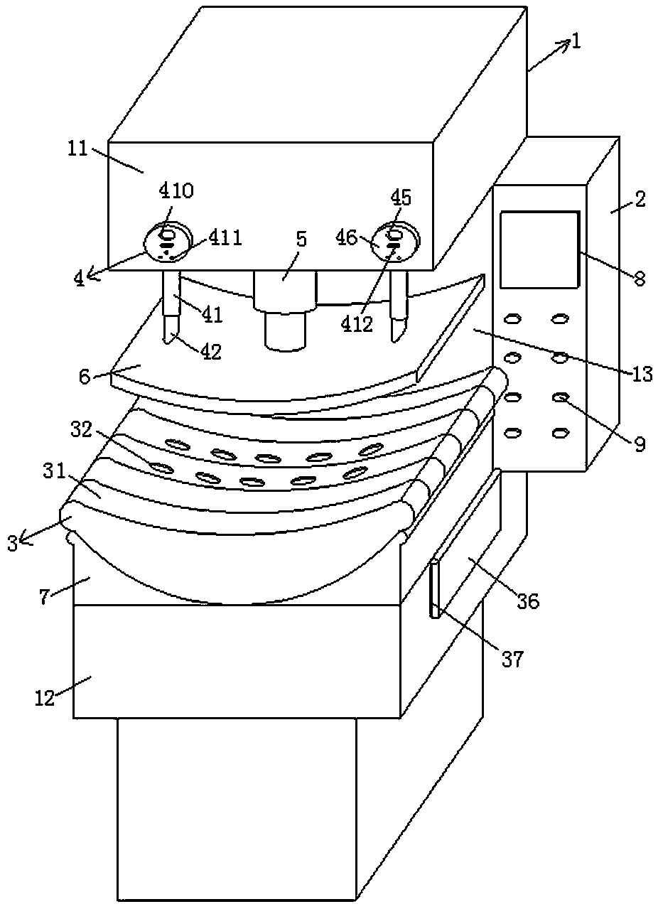 Numerical-control processing machine tool for mechanical parts
