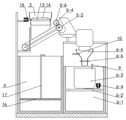 Separation device in astragalus polysaccharide extraction process