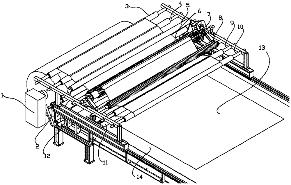 Cloth feeding method of digital printing and flat screen printing integrated machine