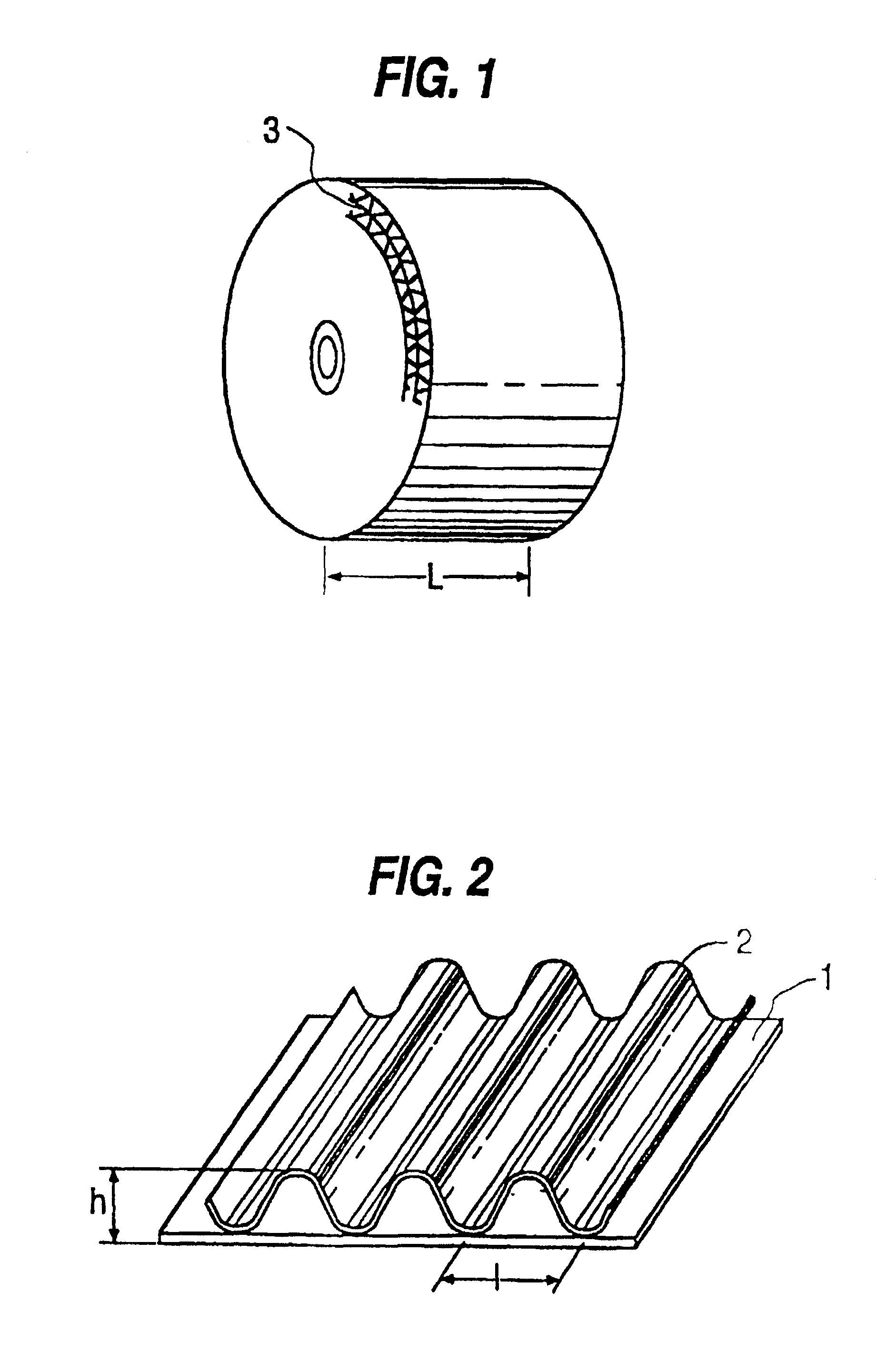 Gas adsorbing element and method for forming same