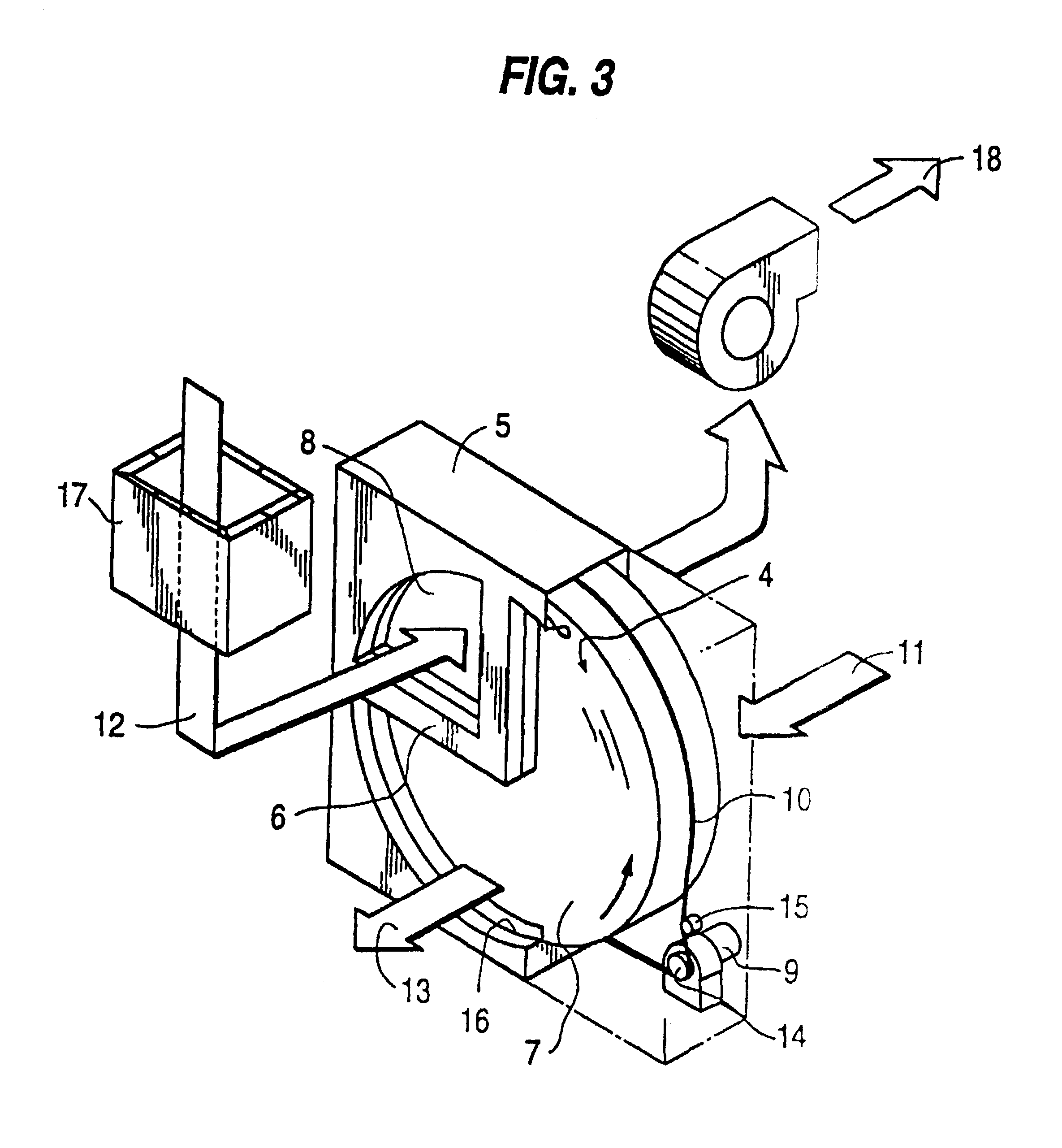 Gas adsorbing element and method for forming same