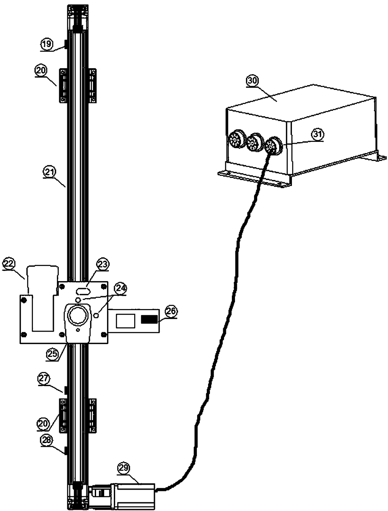 Device and method for measuring light intensity parameters of special lamp