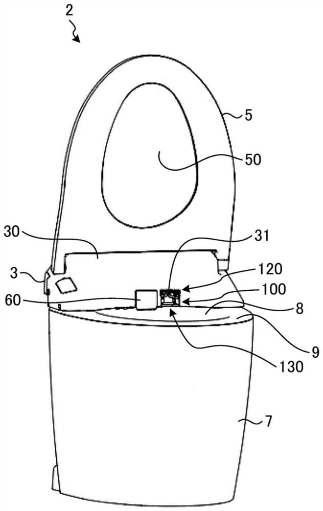 Toilet seat device and excrement detection device