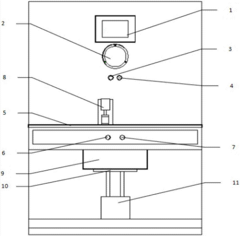 Test device for testing airtightness of high-pressure ball valve and test and calibration method thereof