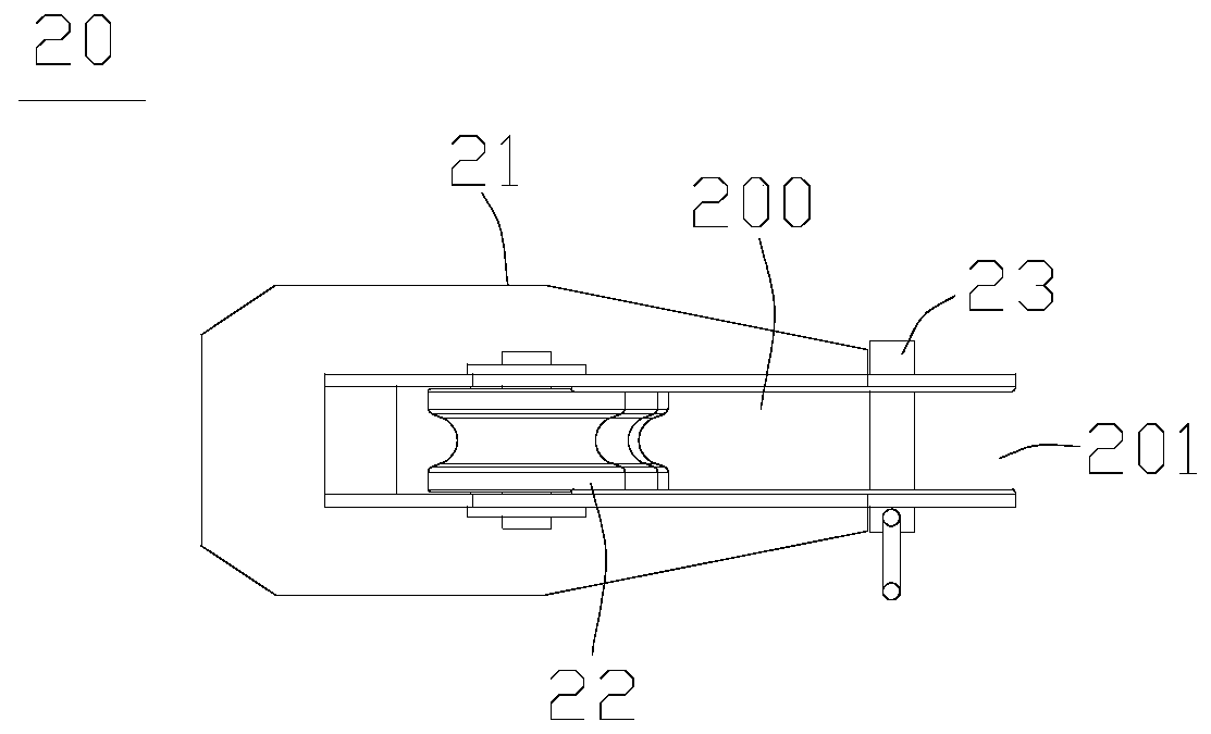 Steel wire rope anti-torsion guide device