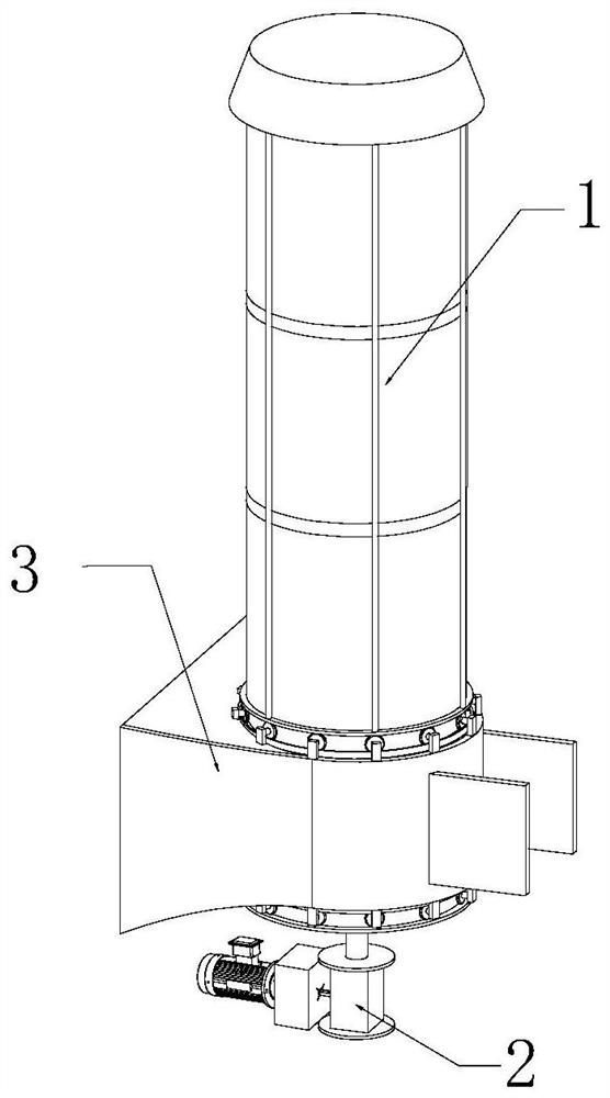 Air duct type multi-wind-wheel vertical-axis wind power generation device