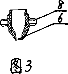 Coal spraying nozzle for coal gasification device and combustion device