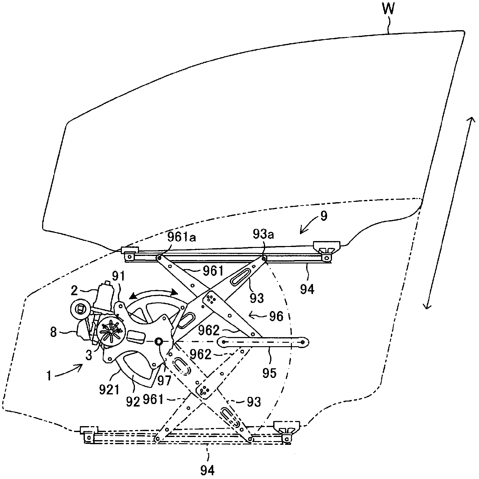 Window regulator device