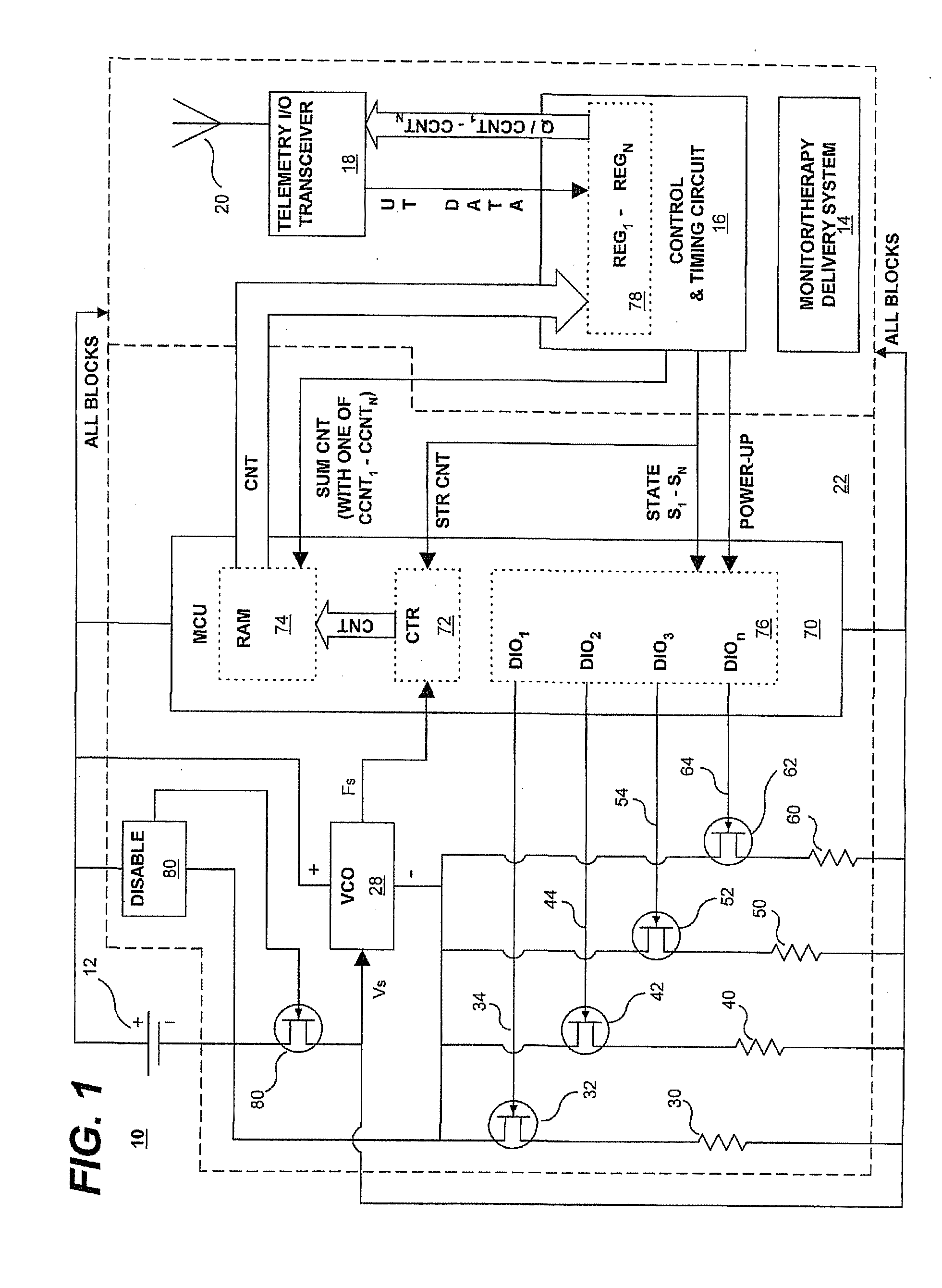 Methods and apparatus for monitoring battery charge depletion