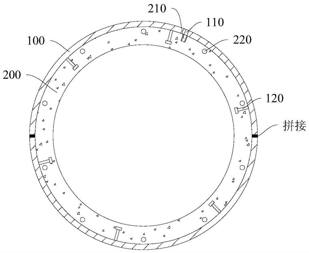 Non-prestressed stainless steel tube ultra-high performance concrete composite electric pole and preparation method thereof