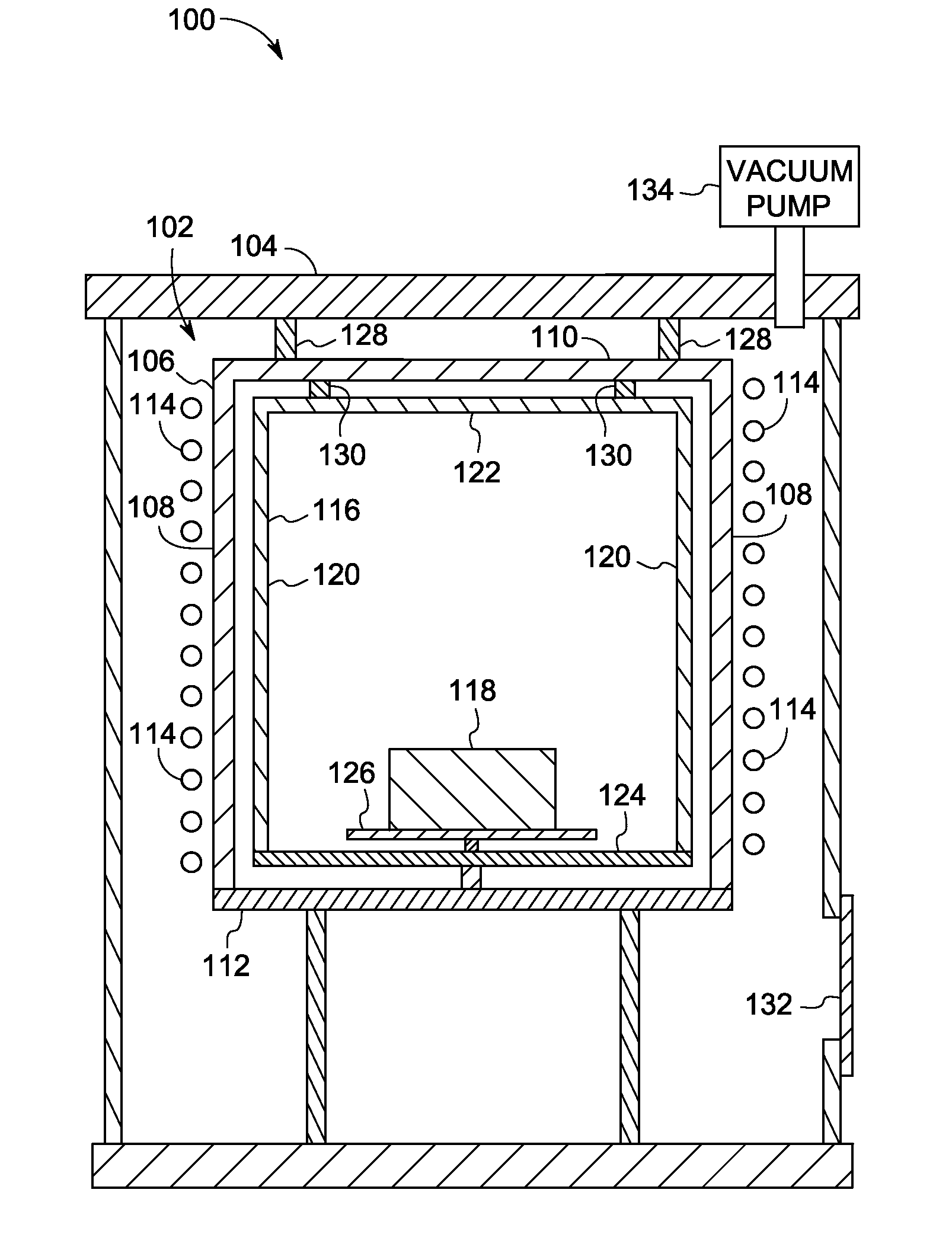 System for gas purification in an induction vacuum furnace and method of making same