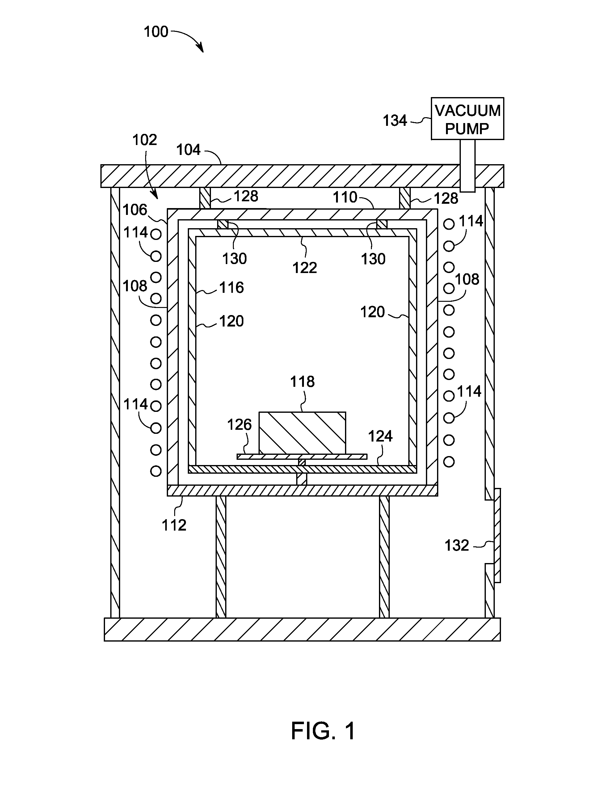 System for gas purification in an induction vacuum furnace and method of making same