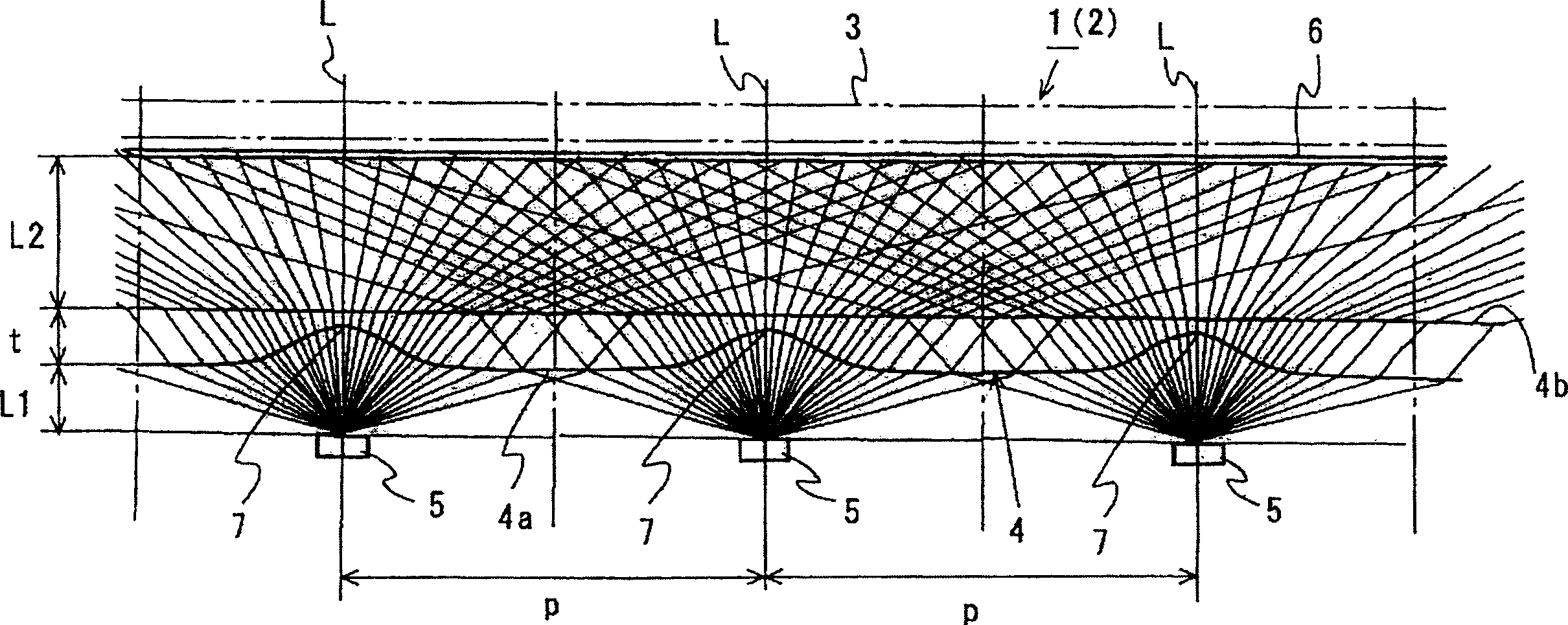 Surface light source device, illumination unit and light flux control member