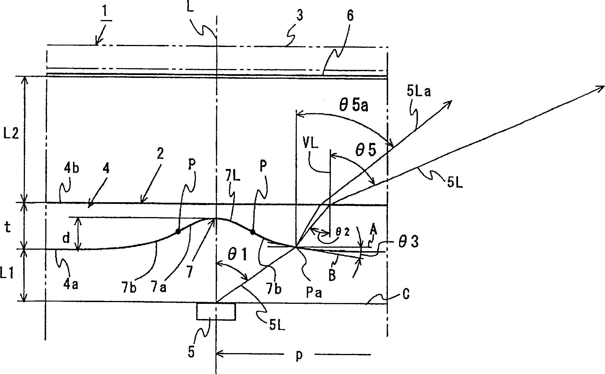 Surface light source device, illumination unit and light flux control member