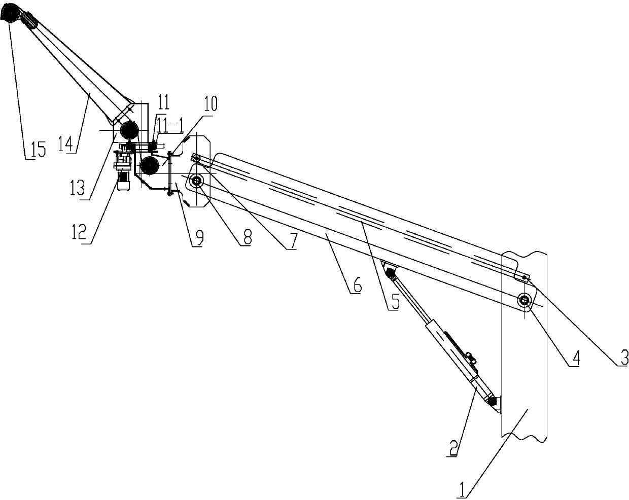 Link mechanism for window cleaning equipment