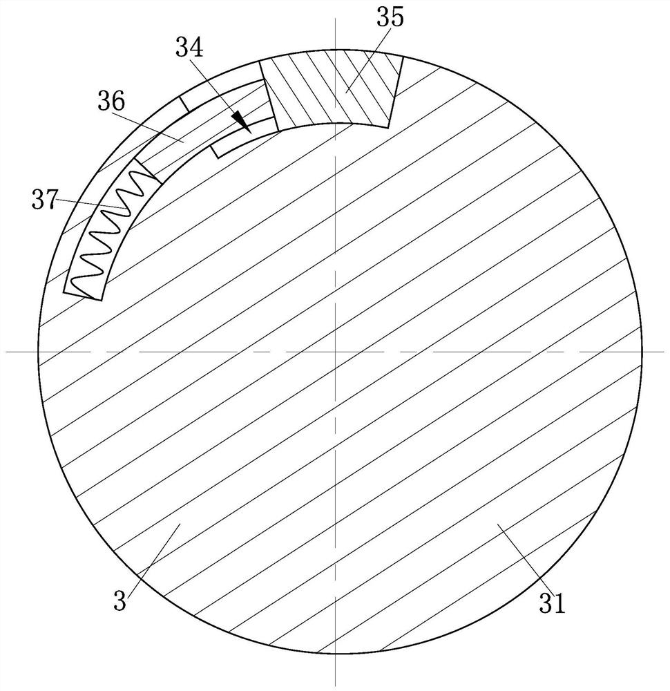 A secondary take-up device for fabric with a dust removal assembly