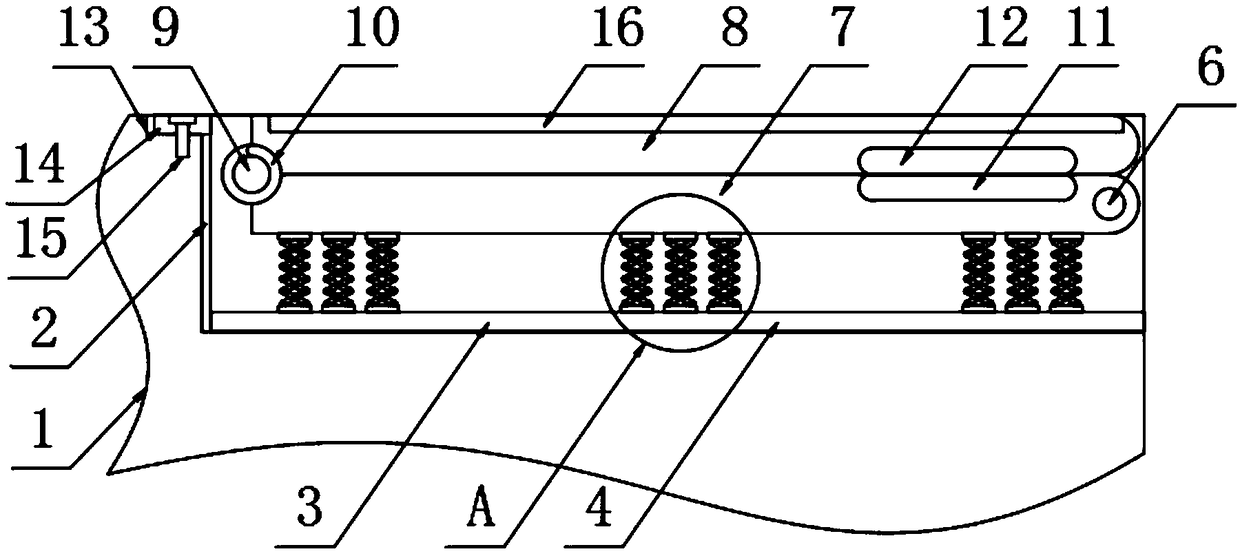 Parking plate and method for ships