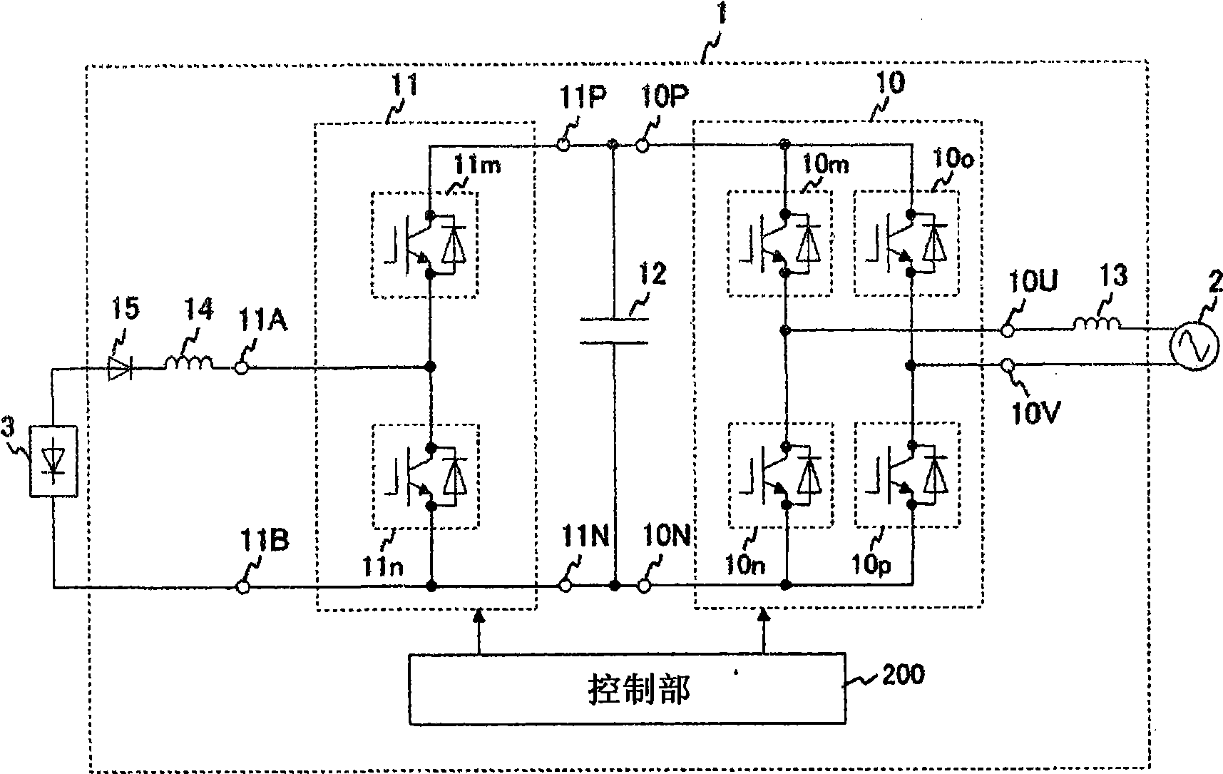 Power conversion device and power generation conversion system