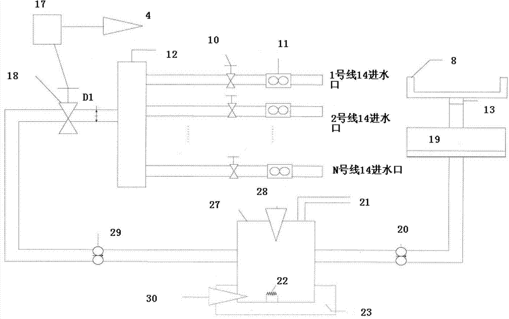 Thin steel wire cooling processing device and method