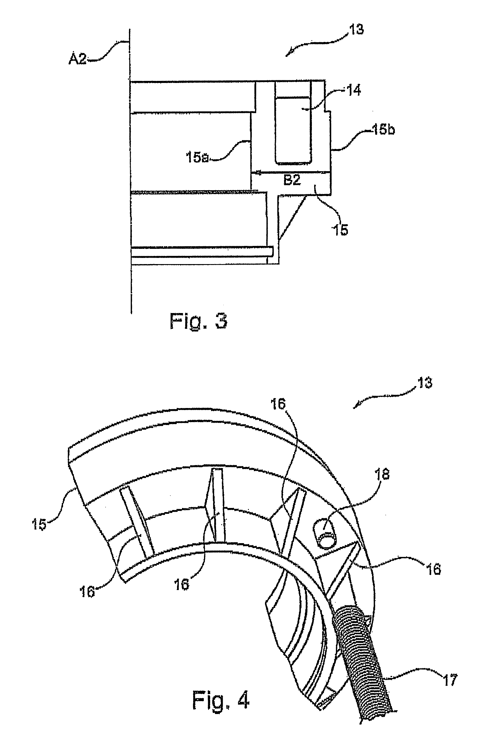 Device with an electromagnet, clutch, and method for producing an electromagnet