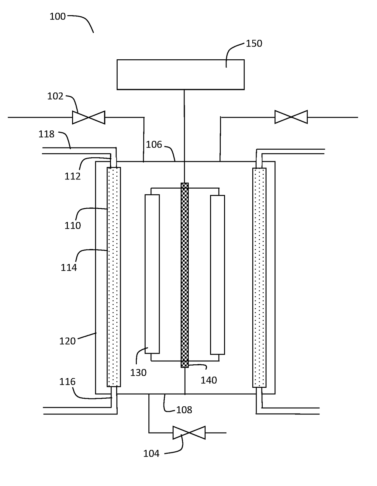 Baffle assembly for a reactor