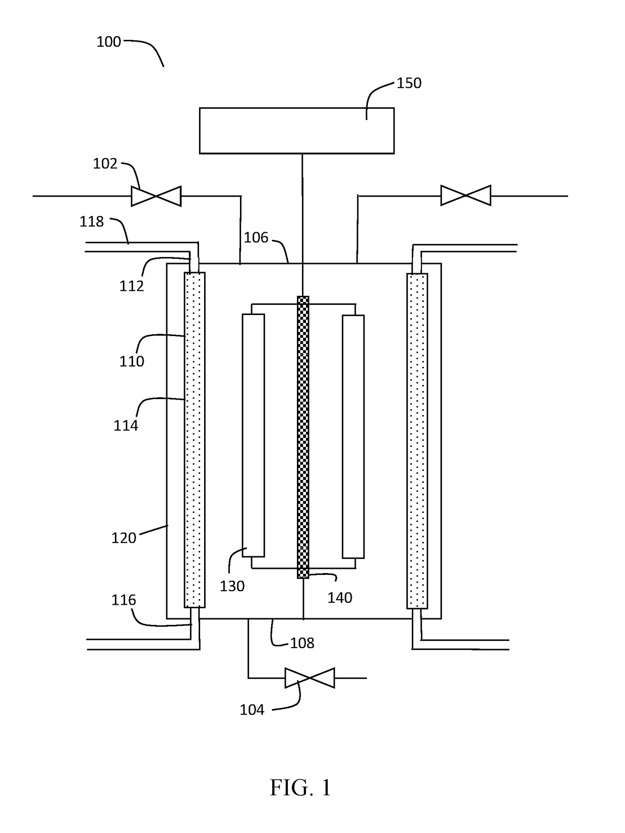 Baffle assembly for a reactor