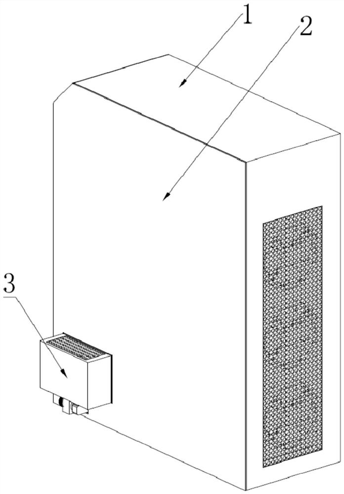 Case structure facilitating cleaning interior of computer