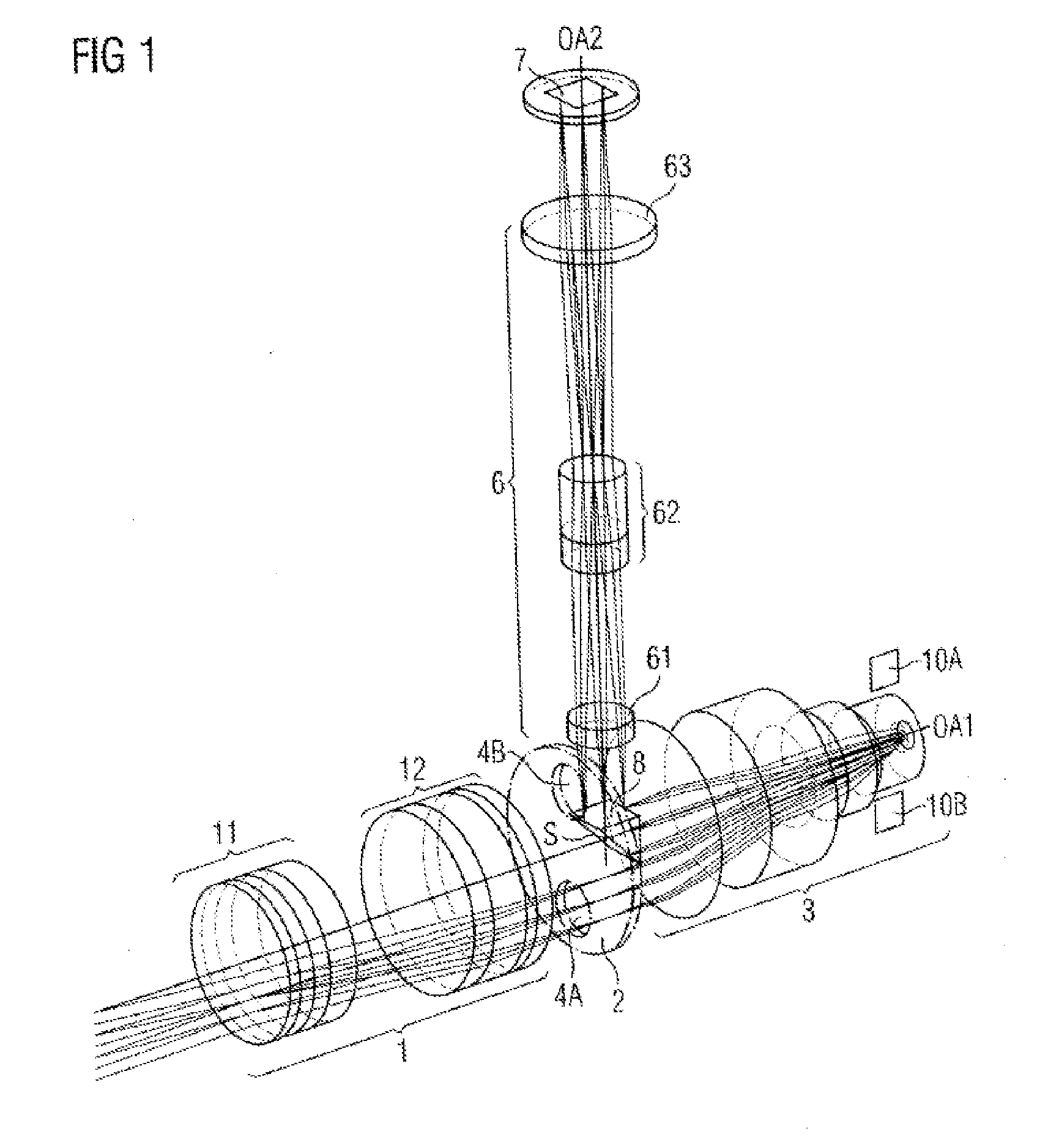 Optical observation instrument with at least two optical transmission channels that respectively have one partial ray path