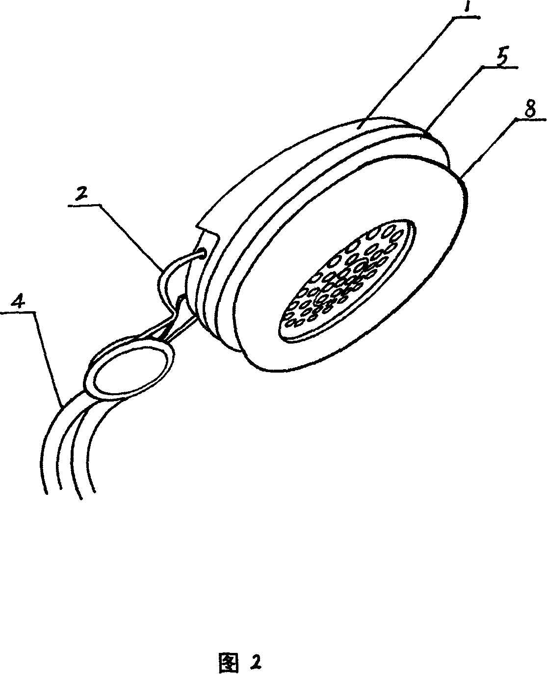 Head-wearing earphone with breathing ear cushion