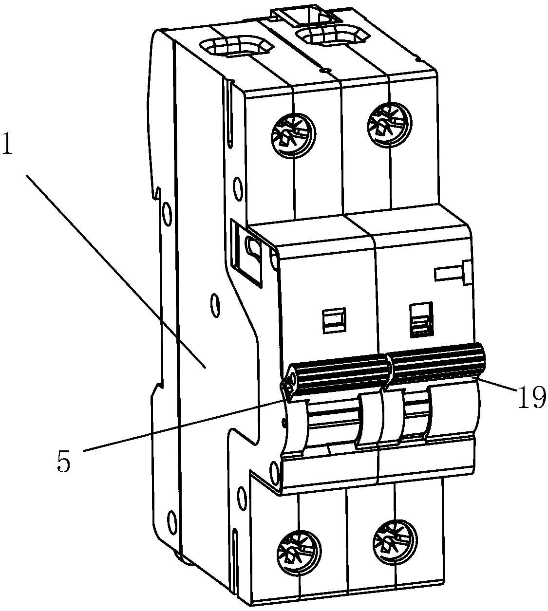 Circuit breaker of integrated electric operating mechanism