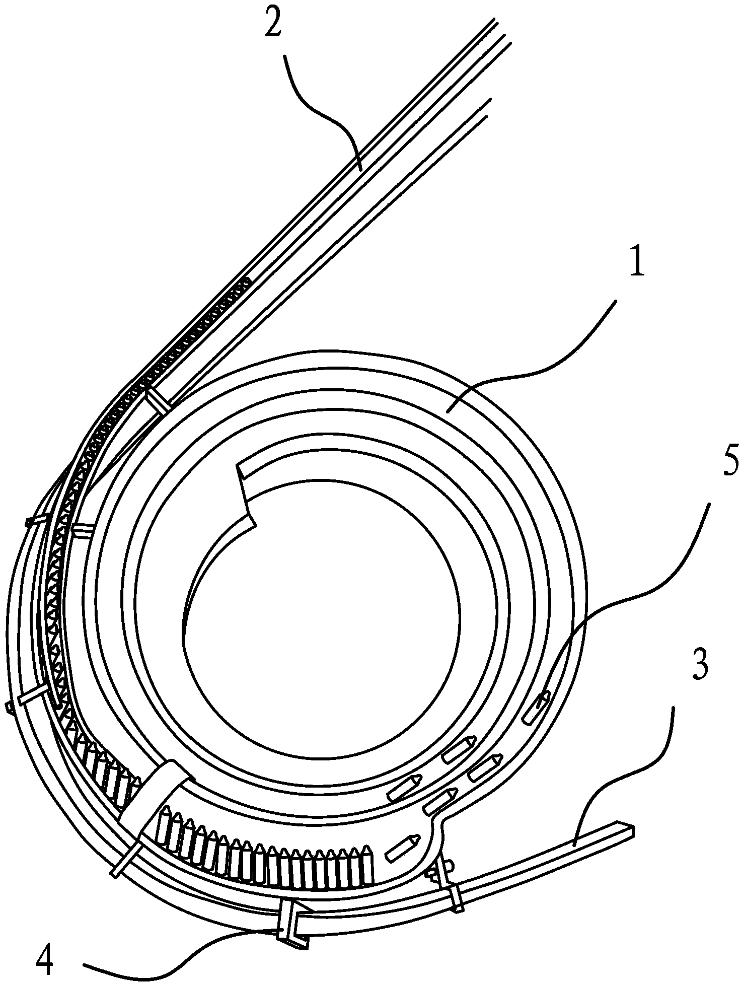 Automatic feeding device of bulb of holiday lamp